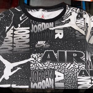 Jordan Black and White Graphic Tee